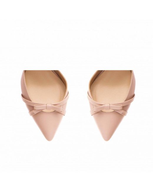 The 5Th Element Pink Neutrals Tessa Nude Rose Leather Stiletto Pumps
