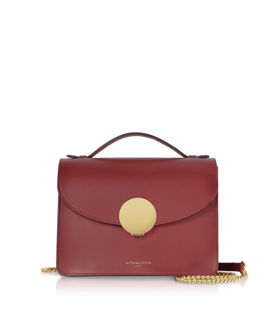 Le Parmentier Red New Ondina Top Handle Shoulder Bag