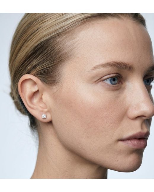 Uchi and Soto Metallic Enso Stone Stud Earrings