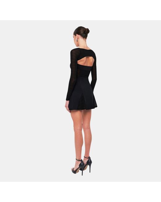 OW Collection Black Serenity Corset Mini Dress