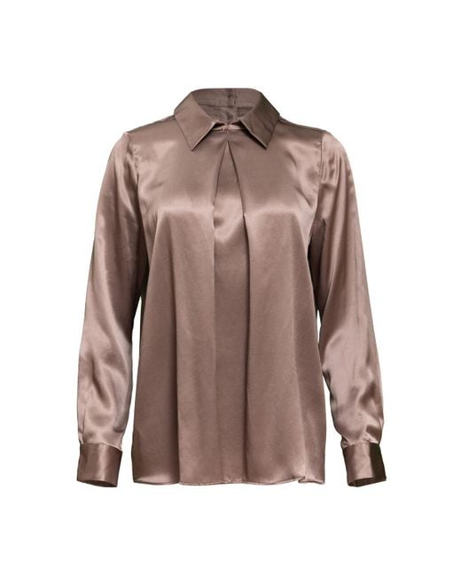 Helene Galwas Brown Neutrals Helga Blouse