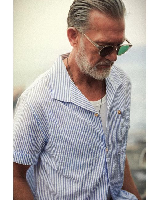 &SONS Trading Co Blue Loreto Shirt for men