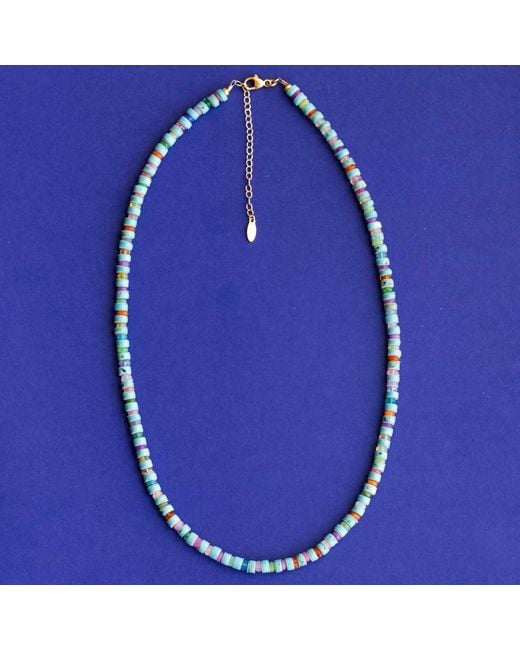 Kris Nations Blue Opal Necklace