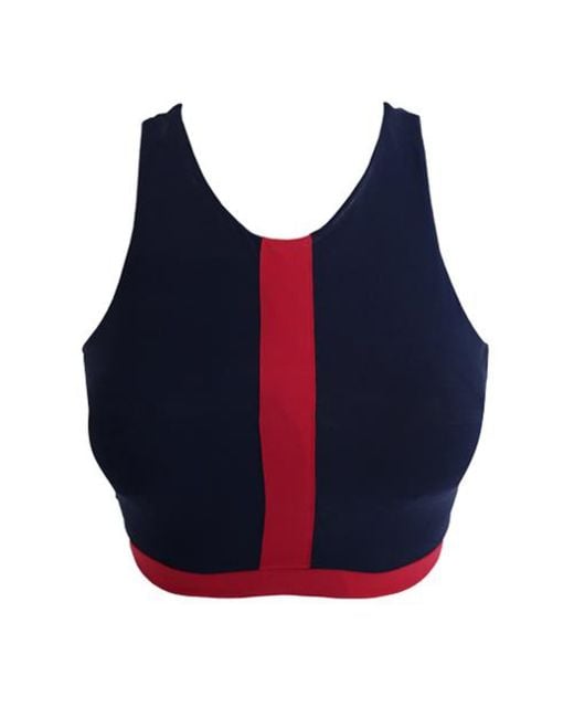 Lula-Ru Blue Charlotte Swim And Gym Top