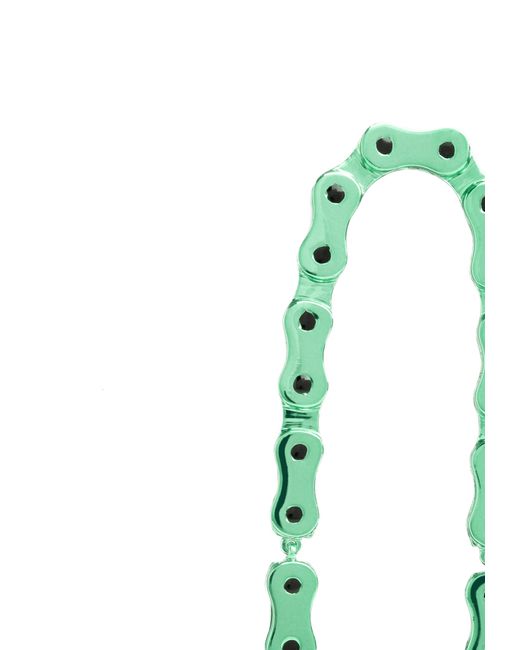 Lavani Jewels Green Vallecas Chain Earrings