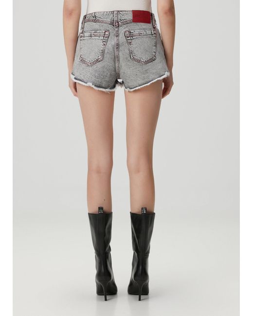 Pcfg Gray Cotton Faded Super Mini Short
