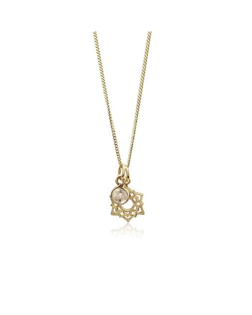 The Jewellery Store London Metallic Crown Chakra/Sahastrara Charm Necklace