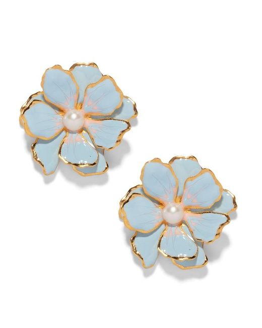 The Pink Reef Blue Small Double Florals