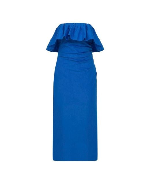 Thisisu Collection Blue Seashell Midi Dress