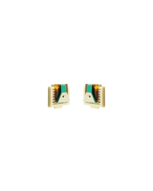 Gissa Bicalho Green Earring Trapeze Short