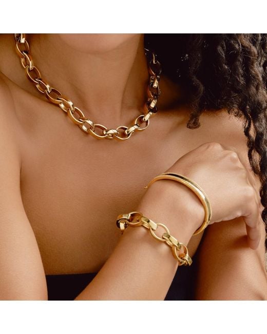 Emma Holland Jewellery Metallic Statement Chain Bracelet