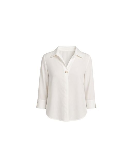 Nuvv Collection White Clasp Blouse
