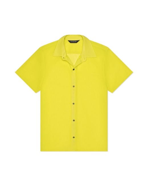 Playaluxe Yellow Mallorca Mesh Shirt for men