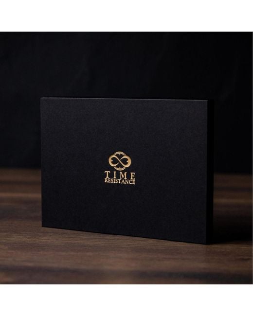 Time Resistance Brown Cognac Leather Bifold Wallet for men
