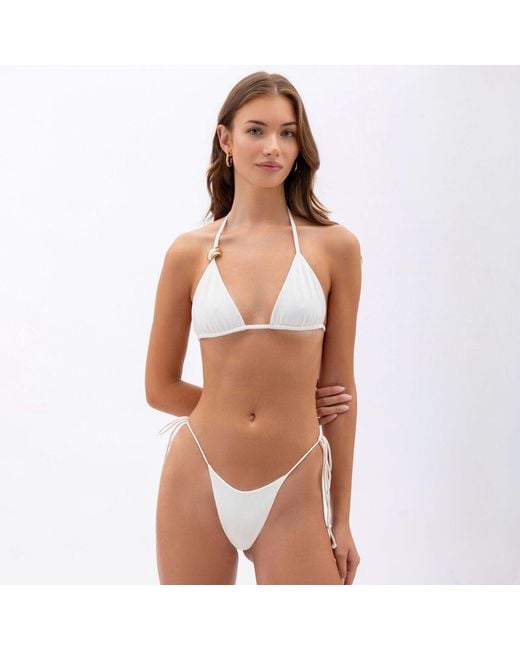 Franca Vinka White Luisa Bikini Top