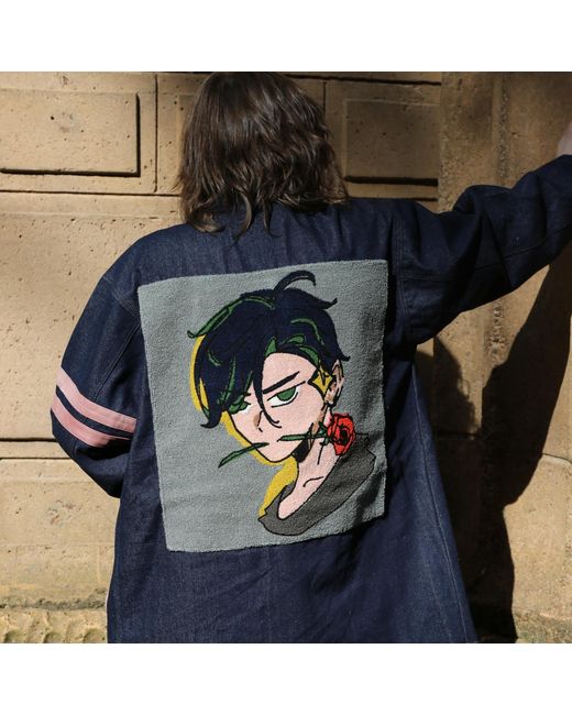 Zasta Studio Blue Denim Wearable Article V Oversized Denim Jacket