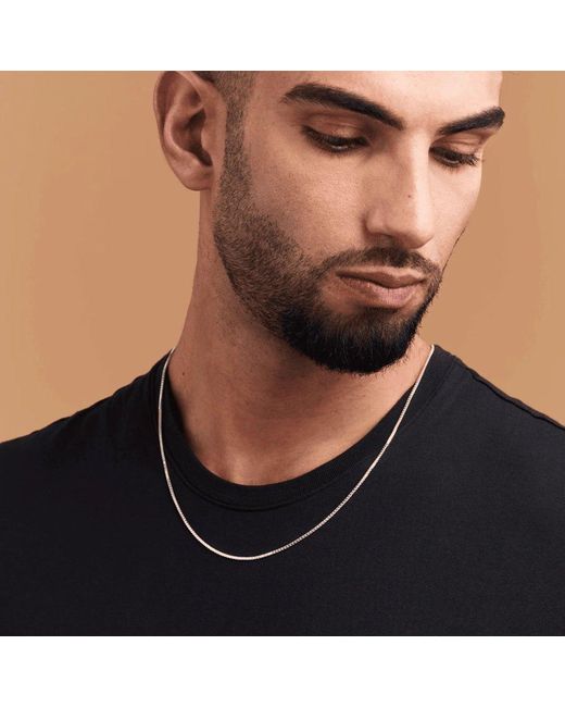 7879 Metallic Boxed Chain Necklace
