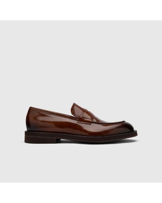 Ilvi Brown Solveig Saddle Florentic Leather Loafer for men