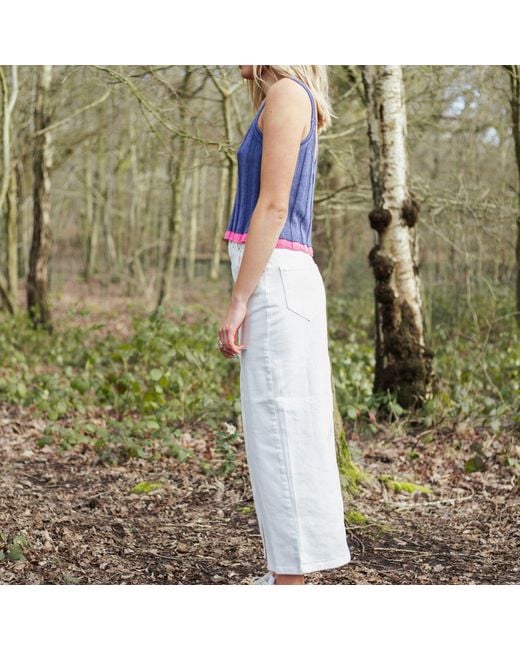 Cara & The Sky Blue Jodie Ribbed Knitted Cami Vest