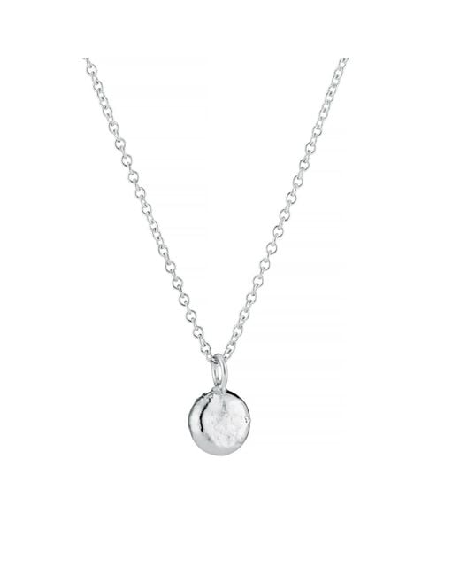 Posh Totty Designs Metallic Sterling Silver Molten Orb Necklace