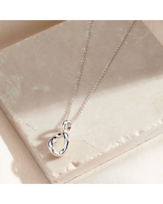 Posh Totty Designs Metallic Organic Drop Pendant Necklace