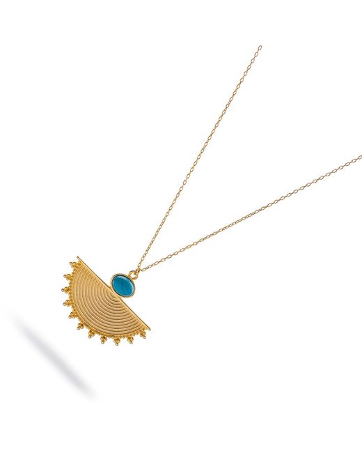 Ebru Jewelry Metallic Cleopatra Sunburst Necklace