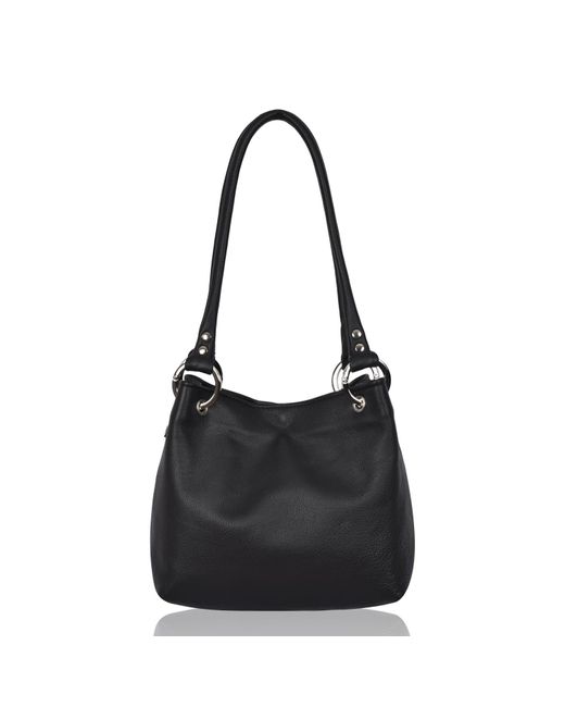 Owen Barry Black Shoulder Bag Leather Pepsi
