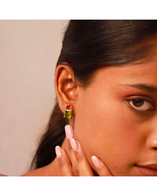 GEM BAZAAR Green Lottie Earrings