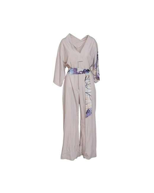 ARTISTA Gray Neutrals Charm Jumpsuit