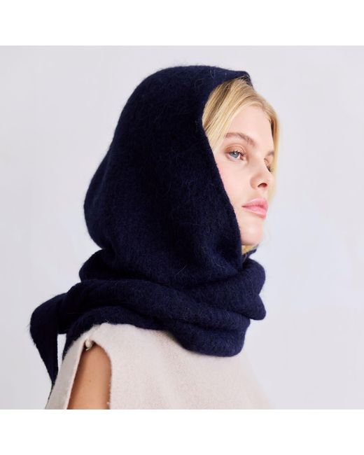 Arctic Fox & Co. Blue The Alpaca Hooded Scarf
