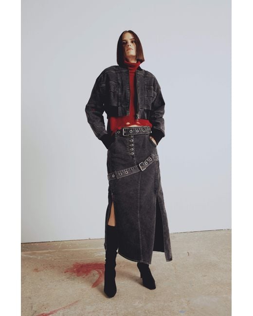 Pcfg Black Your Itch Bomber Denim Jacket