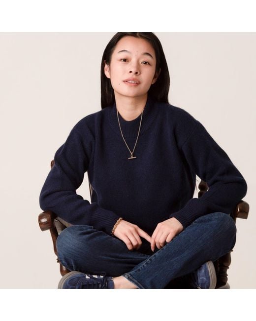 Porridge Knitwear Blue Cashmere Amy Jumper