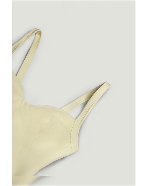 Nocturne Yellow Strappy Sculpted Bustier