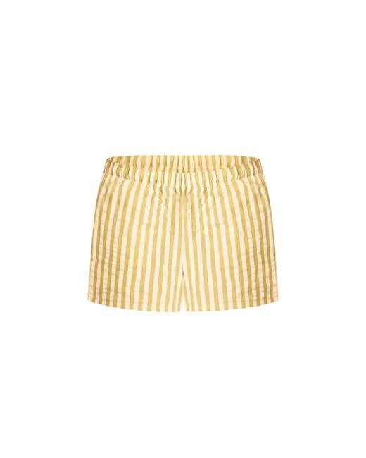 Known Supply Natural Pull On Striped Shorts