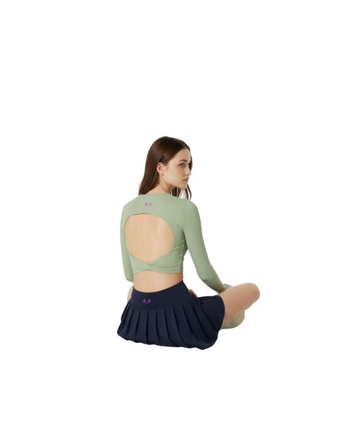 Altra Volta Green Pistachio Open-Back Top
