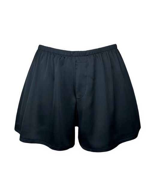 MONIQUE MORIN LINGERIE Blue Boyfriend Shorts