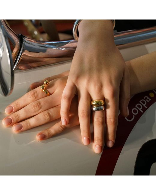 LINYA JEWELLERY Metallic Bombom Ring