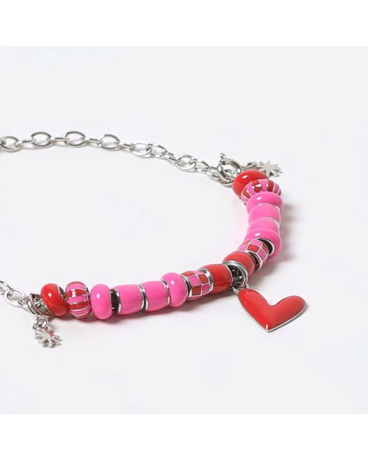 Pinnole Red I Love You Charm Bracelet
