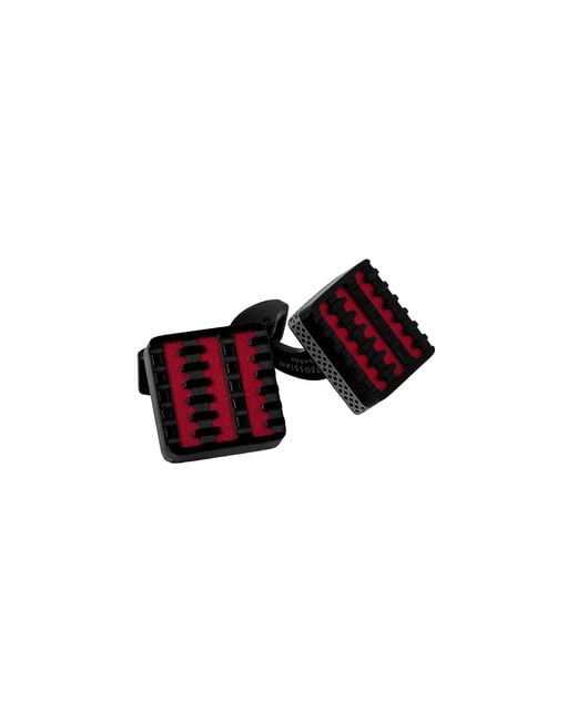 Tateossian Red Jagged Elements Cufflinks for men