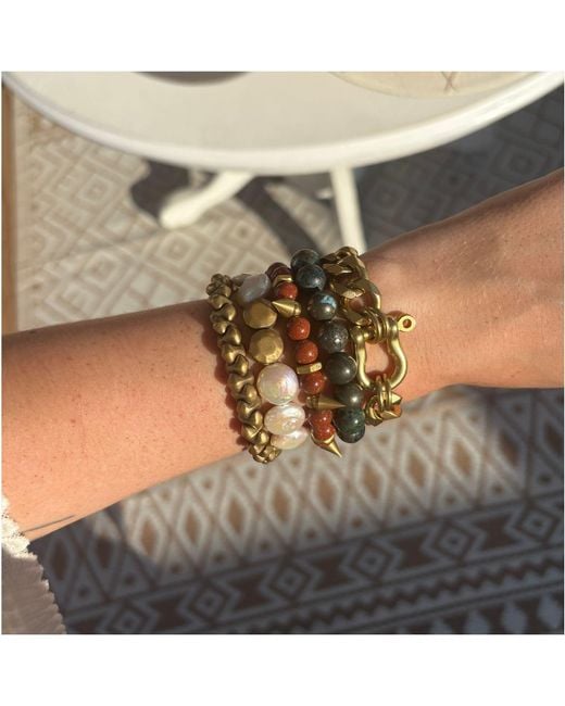 Rachel Nathan Metallic Remix Pyrite Bracelet