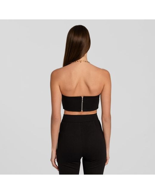 Mandragora Black Minimalistic Top Vanya