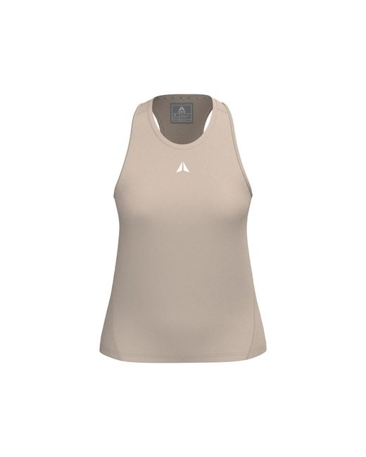 Aora Athletics Brown Dry Mesh Tank Top