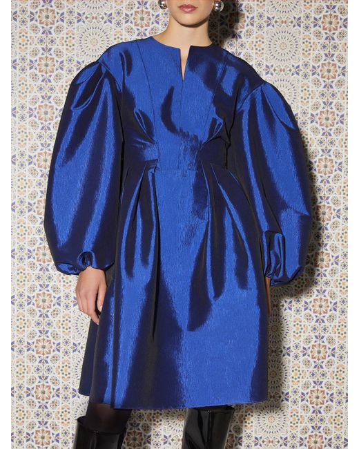 Nocturne Blue Royal Flowy Mini Dress