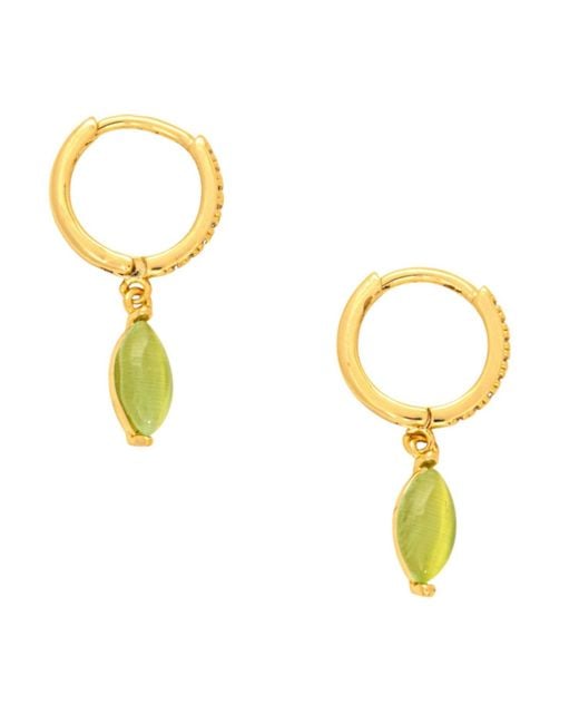Uchi and Soto Metallic Nekomeishi Cats Eye Earrings