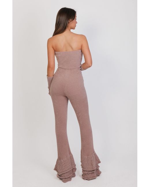 Maison Bogomil Pink Knit Bodycon Jumpsuit