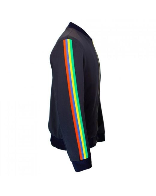 DAVID WEJ Blue Lagos Multi Stripe Track Suit for men