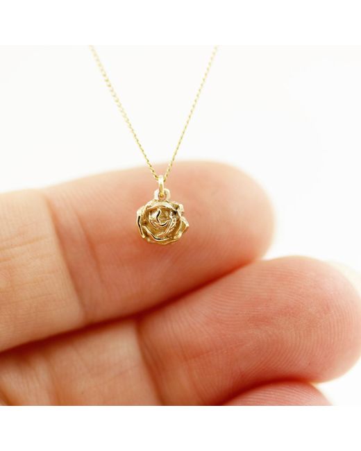 Lee Renee Metallic Rose Necklace – Vermeil
