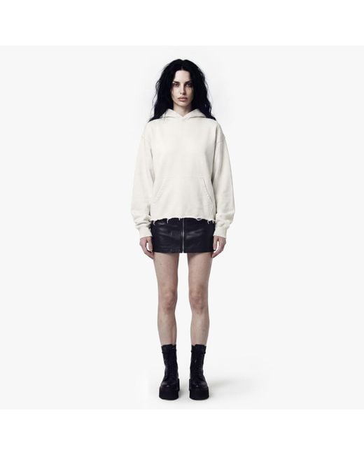 Other Uk Natural Raw Edge Oversized Hoodie