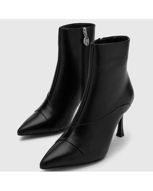 Ilvi Black Antti Leather Heeled Boot