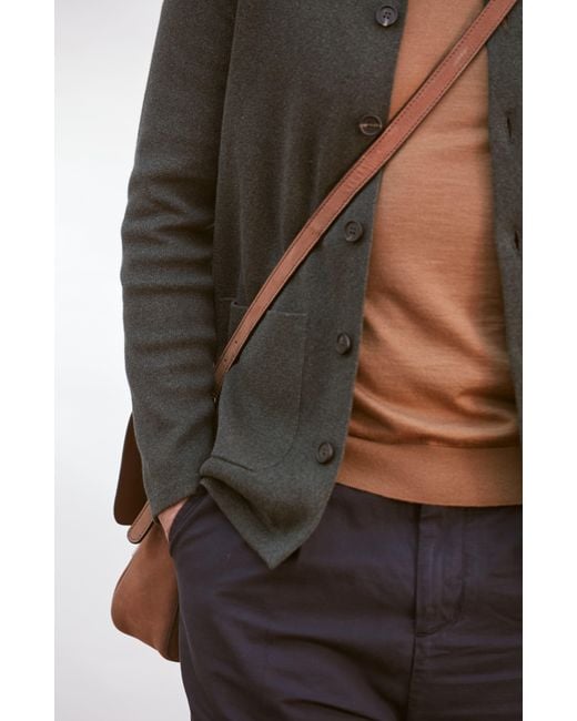 Paul James Knitwear Green Midweight Cotton Benjamin Work Shirt for men